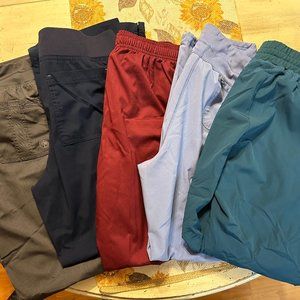 Lot of large petite scrub pants